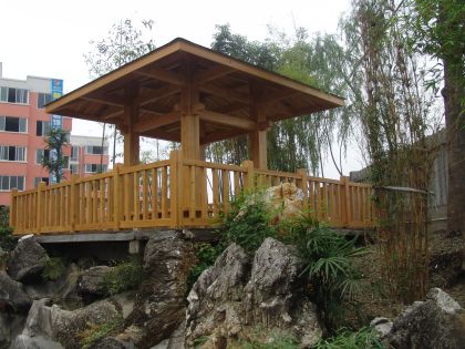 防腐木涼亭 天木建筑精品與家具用金屬配件的完美融合